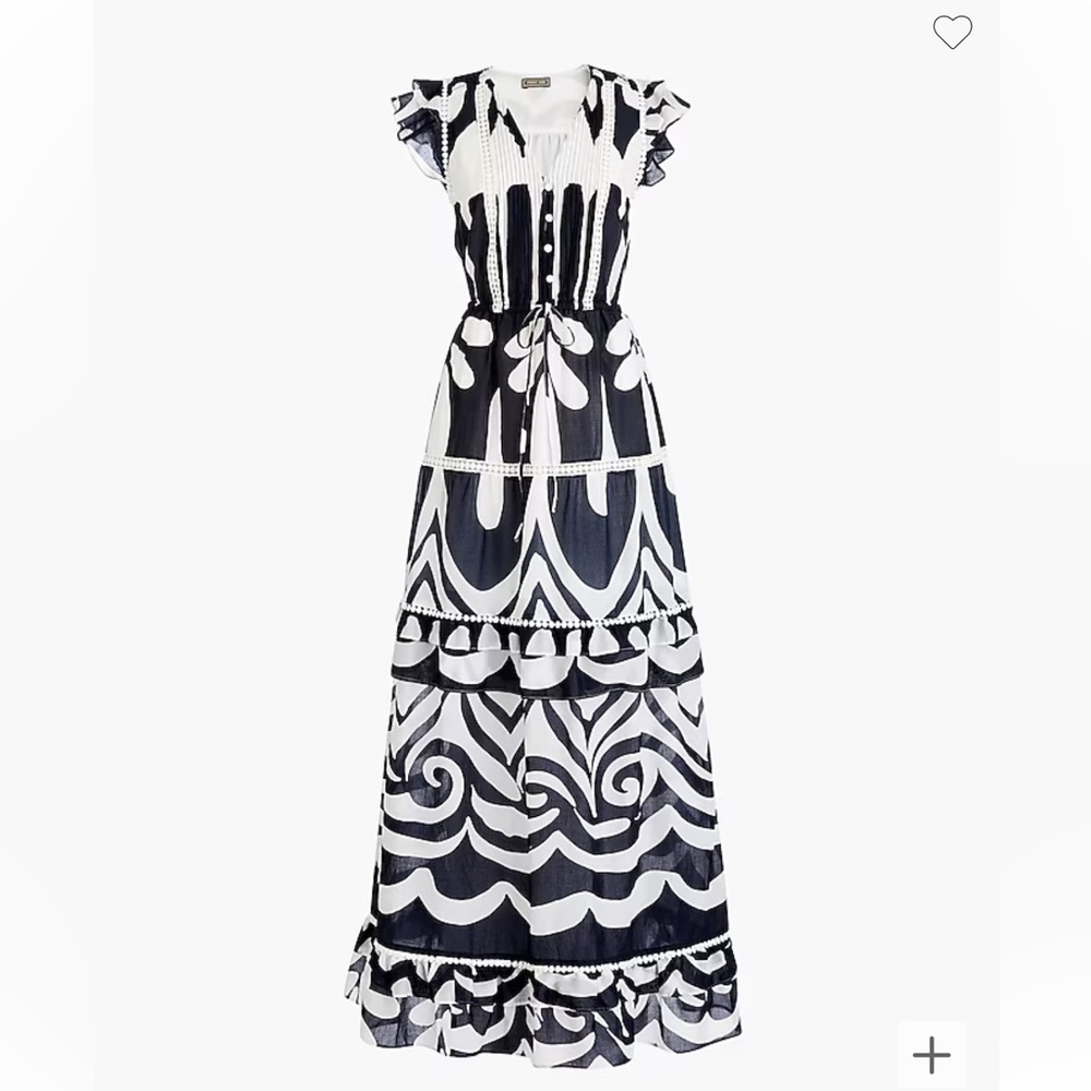 🔥 J crew point sir Ratti print maxi dress 4
